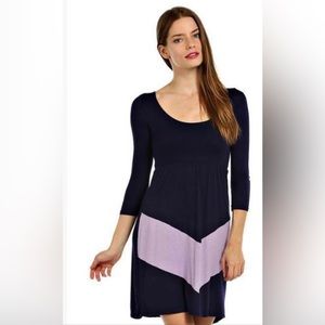 NWT Navy and purple dress juniors medium